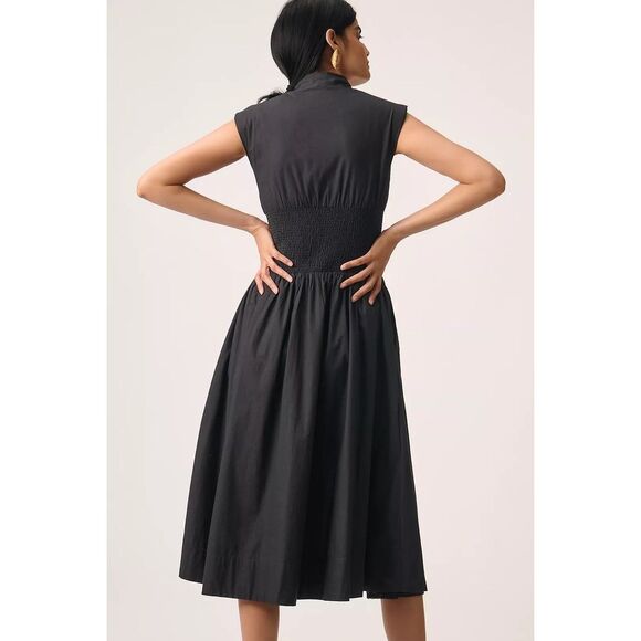 Anthropologie Black Midi Dress - Picture 3 of 9